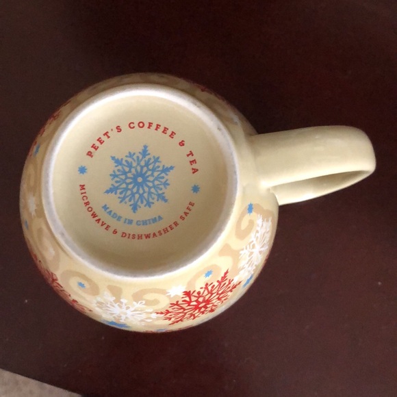 Peet’s Coffee Mug Winter Holiday Snowflake Mug Cup - Picture 3 of 3